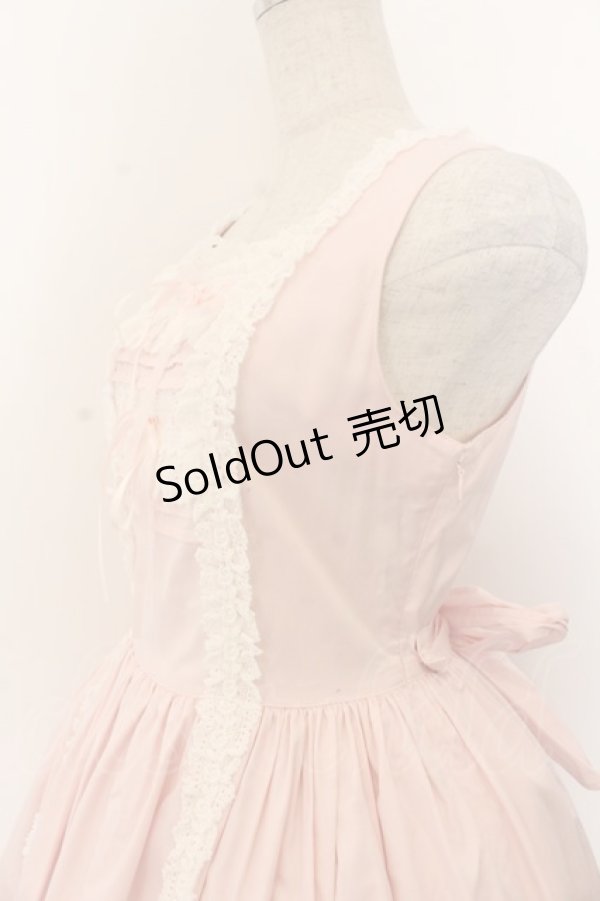 画像2: BABY,THE STARS SHINE BRIGHT / レースフリルジャンパースカート  ピン O-26-01-20-028-BA-OP-IG-OS (2)