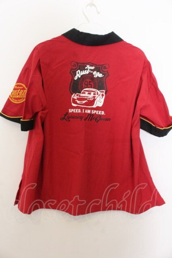 画像2: Secret Honey / ボーリングシャツ<カーズver>  アカ×クロ O-26-01-20-030-CA-BL-IG-OS (2)