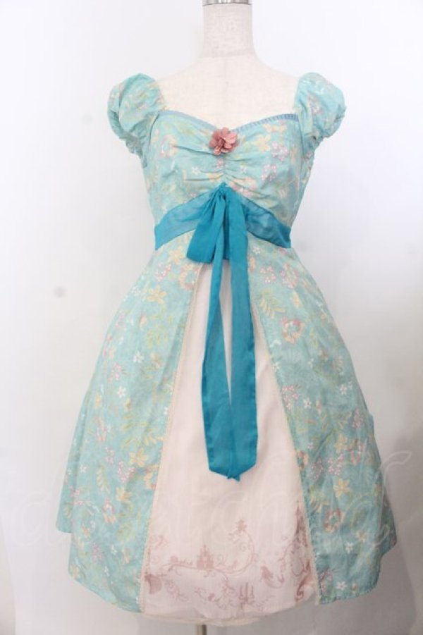 画像1: Secret Honey / ジゼルのカーテンドレス  ミント系 O-26-01-20-032-CA-OP-IG-OS (1)