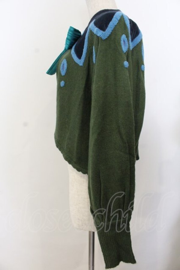 画像2: Secret Honey / 戴冠式ドルマンカーディガン（アナと雪の女王ver）  グリーン O-26-01-20-033-CA-TO-IG-OS (2)