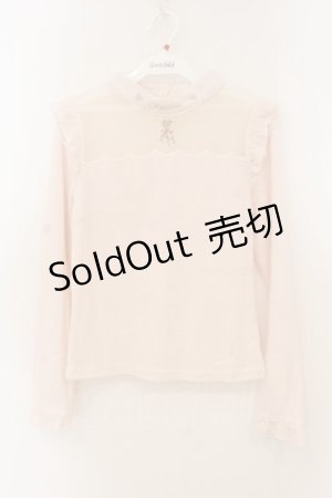 画像: LIZ LISA / チョーカー風刺繍リブトップス  ピンク O-26-01-22-027-LO-TO-IG-OS