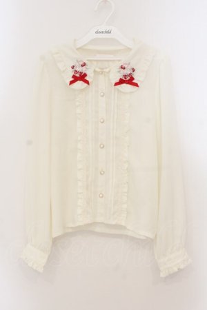 画像: LIZ LISA / ベリーブーケ刺繍ブラウス  ピンク O-26-01-22-003-LO-BL-IG-OS