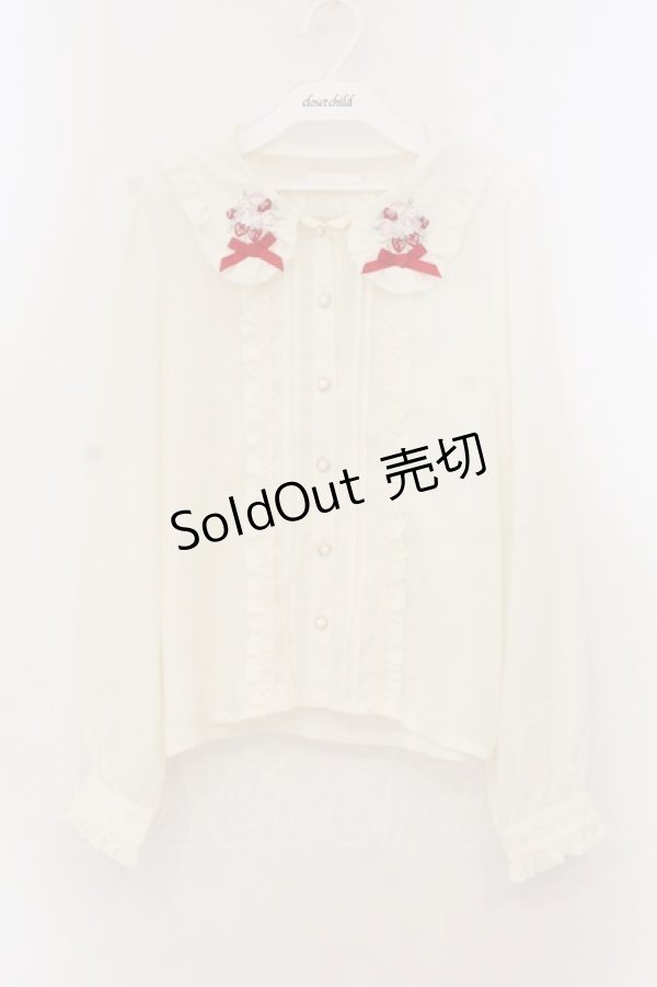 画像1: LIZ LISA / ベリーブーケ刺繍ブラウス  ピンク O-26-01-22-003-LO-BL-IG-OS (1)