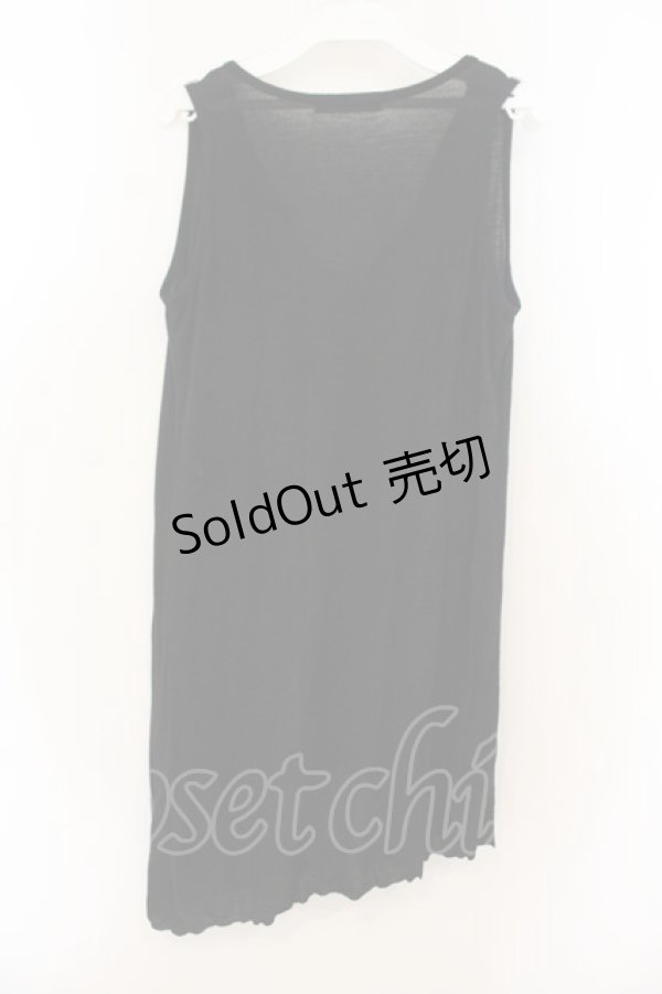 画像3: ALGONQUINS / スカルプリントルーズタンク  ブラック O-26-01-22-036-AL-TO-IG-OS (3)