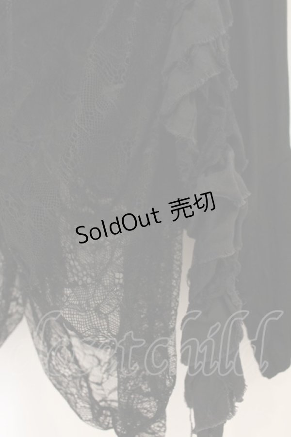 画像3: h.NAOTO / レースガーゼボレロ  ブラック O-26-01-22-040-HN-TO-IG-OS (3)