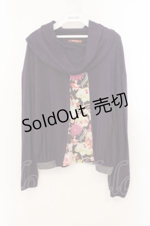 画像: gouk / 和柄オフショルカットソー  パープル O-26-01-22-044-GO-TO-IG-OS