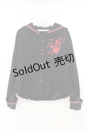 画像: PUTUMAYO / エンジェルセーラーブラウス  ブラック O-26-01-22-049-PT-BL-IG-OS