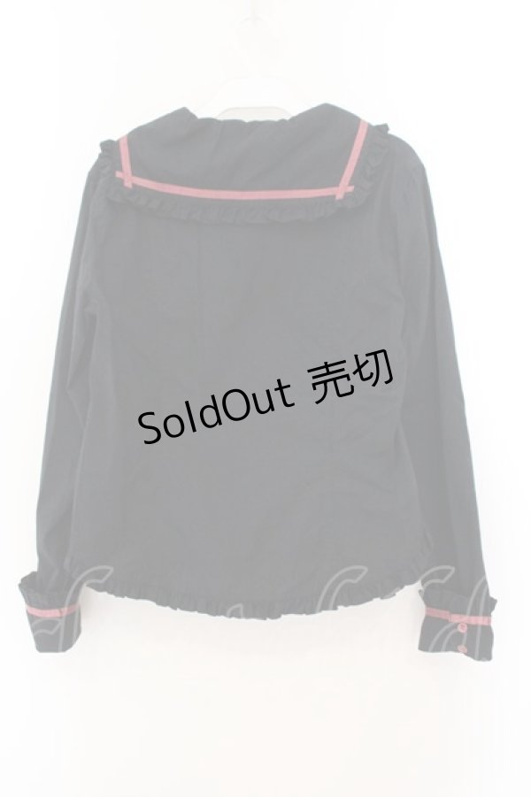 画像4: PUTUMAYO / エンジェルセーラーブラウス  ブラック O-26-01-22-049-PT-BL-IG-OS (4)