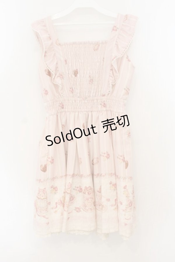 画像4: LIZ LISA / スウィートラテ柄ワンピース  ピンク O-26-01-22-004-LO-OP-IG-OS (4)