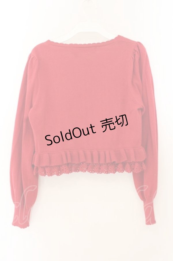 画像3: Leur Getter / フリルニットボレロ M アカ O-26-01-22-053-LU-TO-OW-OS (3)