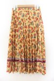 画像3: Jane Marple Dans Le Salon / Flowers of Jouy double accordion skirt M イエロー O-26-01-22-055-JM-SK-OW-OS (3)