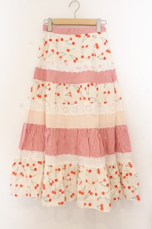 画像1: MILK / チェリーナ　ベリー・マリースカート  ホワイト O-26-01-22-058-ML-SK-OW-OS (1)
