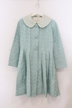 画像: Leur Getter / 板チョコジャガードコート M ミントブルー O-26-01-22-059-LU-CO-OW-OS