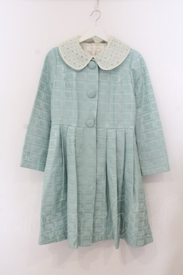 画像1: Leur Getter / 板チョコジャガードコート M ミントブルー O-26-01-22-059-LU-CO-OW-OS (1)