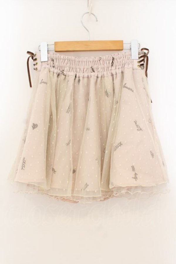 画像3: LIZ LISA / チョコペン柄メッシュスカパン  アイボリー O-26-01-22-005-LO-PA-IG-OS (3)