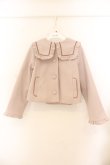 画像1: m petit by misako / セーラー襟ショートコート S ピンクベージュ O-26-01-22-061-LO-CO-OW-OS (1)