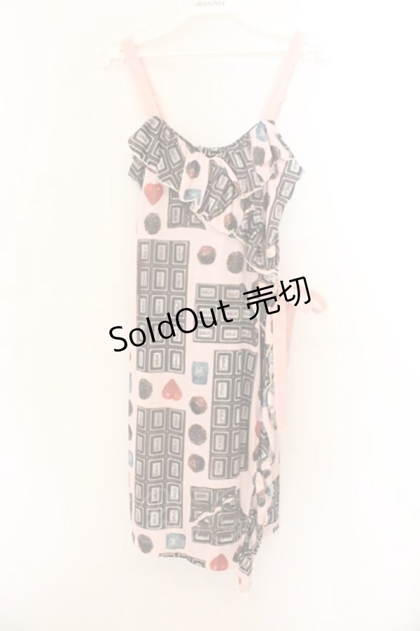 画像1: MILK / Wrapチョコドレス  ピンク O-26-01-22-064-ML-OP-OW-OS (1)