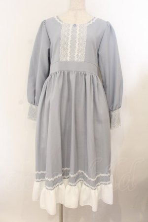 画像: marcHenTica / カテリーナワンピース (採寸をご確認ください) くすみブルー O-26-01-22-067-LO-OP-OW-OS