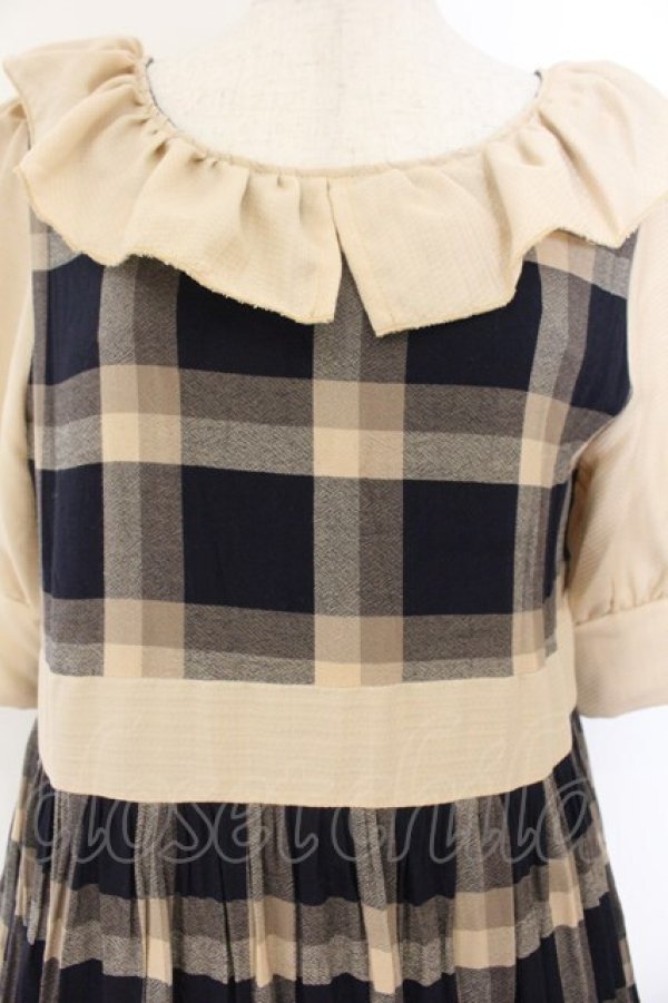 画像2: marcHenTica / アンナワンピース サイズ(採寸をご確認ください) ブラウン O-26-01-22-070-LO-OP-OW-OS (2)