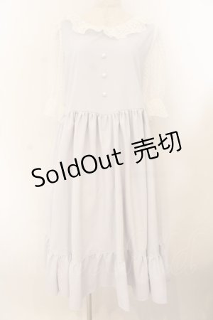 画像: marcHenTica / レースカラーワンピース サイズ(採寸をご確認ください) グレー O-26-01-22-071-LO-OP-OW-OS