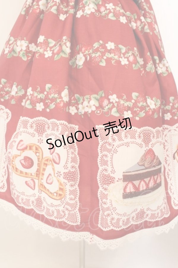 画像4: Chalmiere / ベイクドベリージャンパースカート M アカ O-26-01-22-074-0-OP-OW-OS (4)