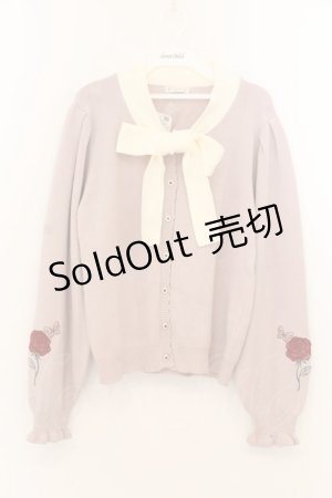 画像: axes femme / ローズ・ステンドグラスカーディガン F ピンク O-26-01-22-081-AX-TO-OW-OS