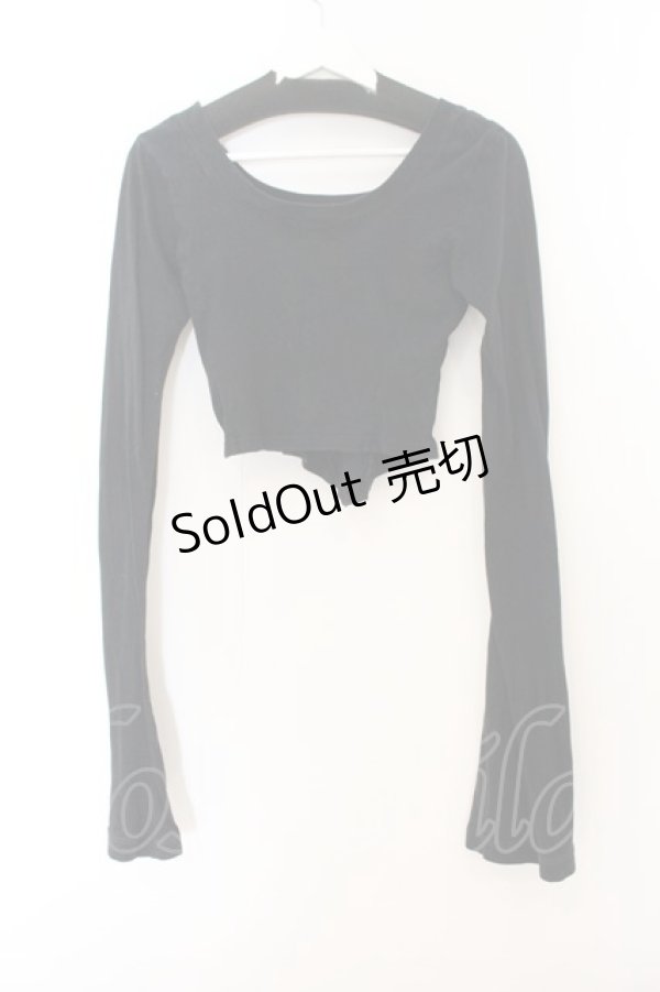 画像3: KASEI / ロングスリーブショートカッソー L ブラック O-26-01-22-087-PU-TO-IG-ZT577 (3)