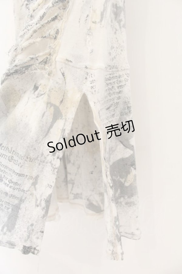 画像4: DARK RED  RUM / プリントダメージキャミソール  ホワイト× O-26-01-22-089-HN-TO-IG-OS (4)