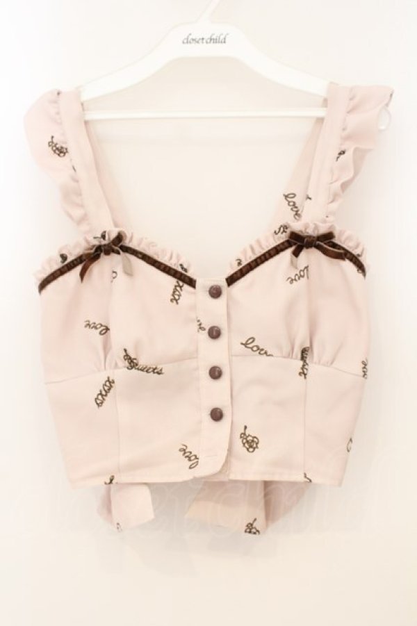 画像1: LIZ LISA / チョコペン柄ビスチェ  アイボリー O-26-01-22-009-LO-TO-IG-OS (1)