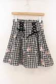 画像1: LIZ LISA / 千鳥花柄タックスカート  クロ×シロ O-26-01-22-010-LO-SK-IG-OS (1)