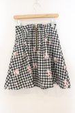 画像3: LIZ LISA / 千鳥花柄タックスカート  クロ×シロ O-26-01-22-010-LO-SK-IG-OS (3)