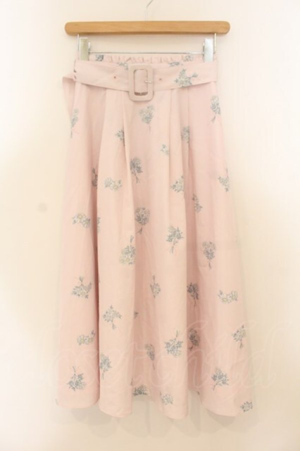 画像1: LIZ LISA / マーガレットブーケ柄スカート  ピンク O-26-01-22-014-LO-SK-IG-OS (1)