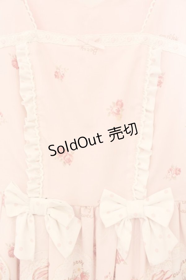 画像2: LIZ LISA / スウィートプレートワンピース  ピンク O-26-01-22-016-LO-OP-IG-OS (2)