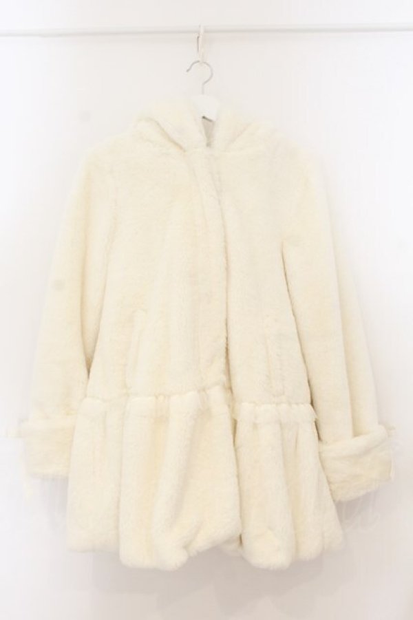 画像1: LIZ LISA / フード付きファーコート  オフシロ O-26-01-22-017-LO-CO-IG-OS (1)