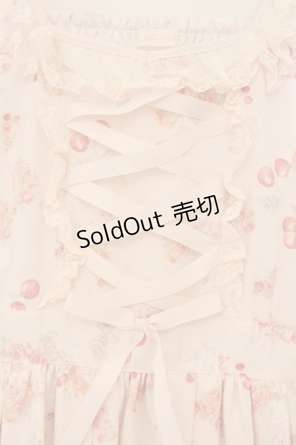 画像2: LIZ LISA / キャットチェリーワンピース  ピンク O-26-01-22-024-LO-OP-IG-OS (2)