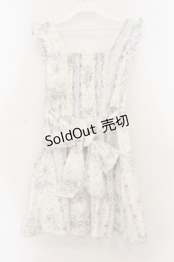 画像4: LIZ LISA / フラワーシャンデリアジャンスカ  アイボリー×サックス O-26-01-22-026-LO-OP-IG-OS (4)