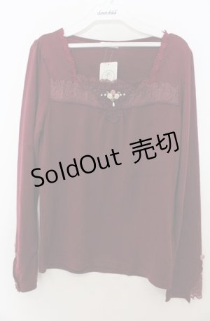 画像: axes femme / レース重ね巻きバラインナー M ワイン O-26-01-23-054-AX-TO-OW-OS