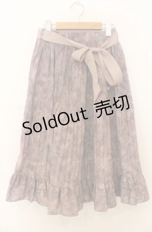 画像: axes femme / ぼかし柄プリーツスカート M ピンク O-26-01-23-060-AX-SK-OW-OS