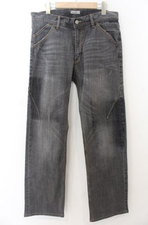 画像: Karl Helmut / パッチダメージデニムパンツ XL グレー O-26-01-23-007-EL-PA-YM-ZT137