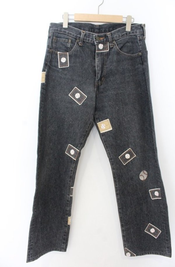 画像1: Karl Helmut / ベースボールパッデニムパンツ LL グレー O-26-01-23-002-EL-PA-YM-OS (1)