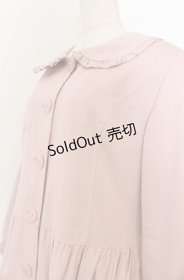 画像2: PINK HOUSE / 襟付きロングティアードコート  ピンク O-26-01-23-017-LO-CO-OW-OS (2)