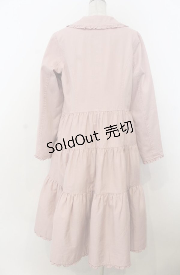 画像4: PINK HOUSE / 襟付きロングティアードコート  ピンク O-26-01-23-017-LO-CO-OW-OS (4)