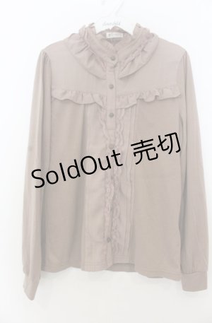 画像: axes femme / ブラウス風カットソー M モカ O-26-01-23-028-AX-TO-OW-OS