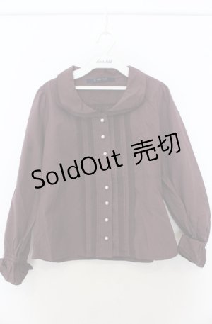 画像: an another angelus / ピンタックパールボタンブラウス F ワイン O-26-01-23-034-CA-BL-OW-OS