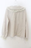 画像2: axes femme POETIQUE / レースデザインビッグ襟ブラウス M グレージュ O-26-01-23-036-AX-BL-OW-OS (2)