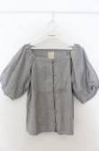 画像1: F i.n.t / ボリュームスリーブコルセットブラウス F グレー O-26-01-23-046-0-BL-OW-ZT0127G (1)