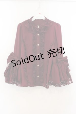 画像: Chalmiere / 姫袖7分丈ブラウス M ワイン O-26-01-24-030-0-BL-OW-OS