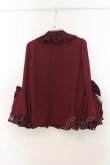 画像4: Chalmiere / 姫袖7分丈ブラウス M ワイン O-26-01-24-030-0-BL-OW-OS (4)