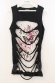 画像2: PEACE NOW / スパイダープリントダメージタンクトップ M ブラック×ホワイト O-26-01-24-032-PU-TO-IG-OS (2)