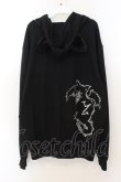 画像4: h.NAOTO / CAT's 666猫耳パーカー  ブラック O-26-01-24-033-HN-TO-IG-OS (4)